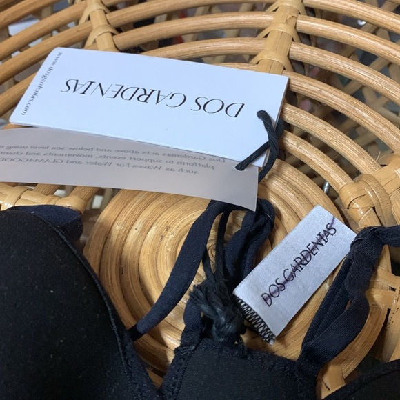 Free people dos gardenias maiden surf bikini trip black nwtags size 1 - Picture 4 of 7